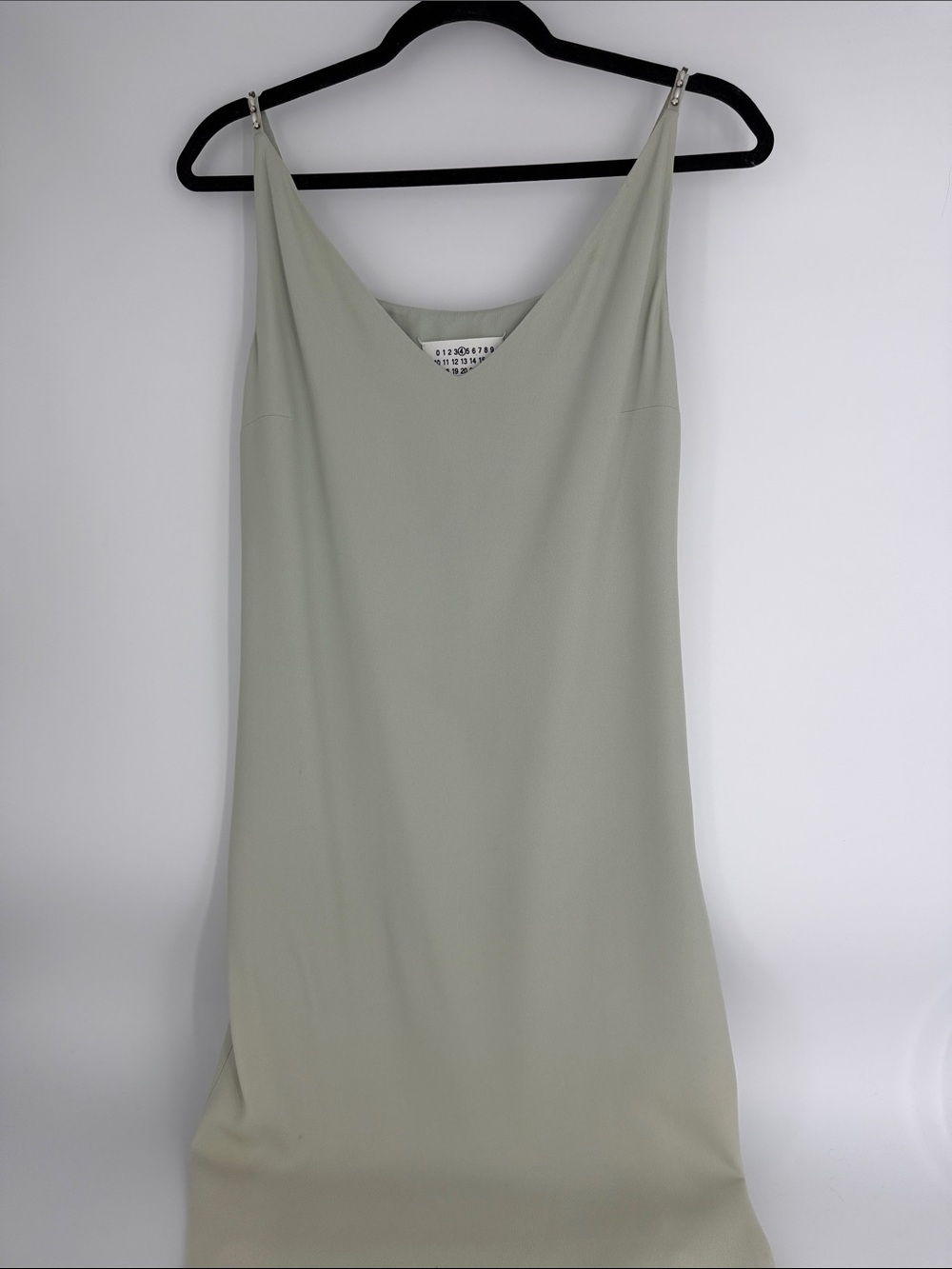 Maison Martin Margiela Light Sage Slip Dress